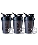 Blender Bottle Classic 20 oz. Shaker with Loop Top - Black/Black 